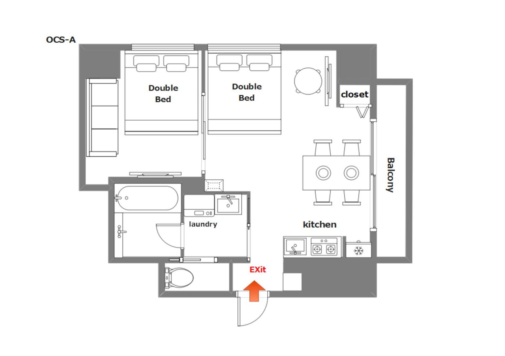 Apartamento Ocean Shinsaibashi Osaka Exterior foto